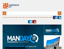 Tablet Screenshot of corporateict.cz